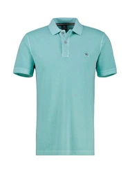 LERROS Poloshirt in gewaschener Optik Grün/Türkis/Hellgrün
