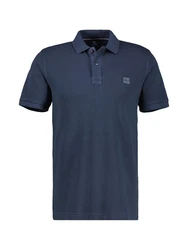 LERROS Poloshirt in gewaschener Optik Dunkelblau/Blau