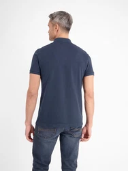 LERROS Poloshirt in gewaschener Optik Dunkelblau/Blau