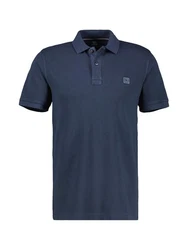 LERROS Poloshirt in gewaschener Optik Dunkelblau/Blau