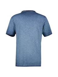 LERROS Modisches Herren T-Shirt mit Brustprint Grau/Blau/Hellblau/Dunkelblau