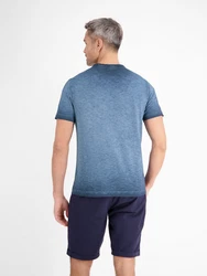 LERROS Modisches Herren T-Shirt mit Brustprint Grau/Blau/Hellblau/Dunkelblau