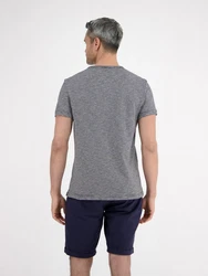LERROS Henleyshirt Serafinoshirt Dunkelblau/Grau/Hellgrau/Dunkelgrau/Schwarz