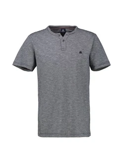 LERROS Henleyshirt Serafinoshirt Dunkelblau/Grau/Hellgrau/Dunkelgrau/Schwarz LERROS Henleyshirt Serafinoshirt Dunkelblau/Grau/Hellgrau/Dunkelgrau/Schwarz
