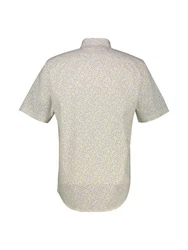 LERROS Kurzarmhemd Khaki/Beige/Weiß