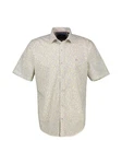 LERROS Kurzarmhemd Khaki/Beige/Weiß