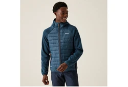 Regatta Strickfleecejacke Newhill Hybrid Dunkelblau/Blau/Hellblau