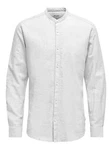 ONLY & SONS Langarmhemd Caiden Grau/Weiß/Hellgrau
