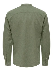 ONLY & SONS Langarmhemd Caiden Dunkelgrün/Grün/Khaki