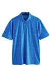 Next Poloshirt Golf Polo-Shirt mit Print Blau