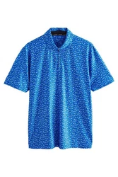 Next Poloshirt Golf Polo-Shirt mit Print Blau