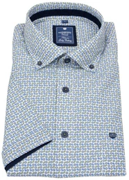 Kurzarmhemd Button-Down-Kragen Kontrastknpfe