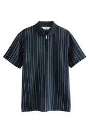 Poloshirt Poloshirt mit vertikalen Streifen (1-tlg)
