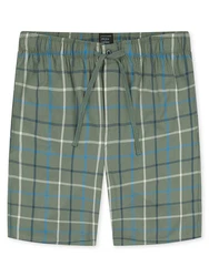 Schiesser Pyjamahose Bermuda Mix Relax Grün/Dunkelgrün/Grau