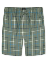 Schiesser Pyjamahose Bermuda Mix Relax Grün/Dunkelgrün/Grau
