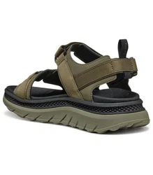 Geox Sandalen Trekkingsandale Dunkelgrün/Khaki/Braun/Beige