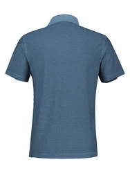 LERROS Kurzarmshirt mit Logostickerei Blau/Hellblau/Grau