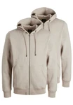 Jack & Jones Hoodie Bradley 2er Pack Braun/Khaki/Beige/Grau