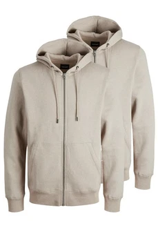 Jack & Jones Hoodie Bradley 2er Pack Braun/Khaki/Beige/Grau