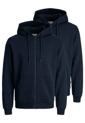 Jack & Jones Hoodie Bradley 2er Pack Dunkelblau/Blau