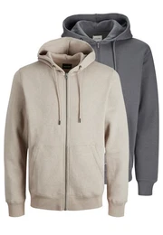 Hoodie 2er Pack Bradley (Spar-Set, 2-tlg) Sweatjacke / Hoodie - Atmungsaktiv - Kaputzenjacke aus Sweat
