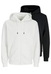 Jack & Jones Hoodie Bradley 2er Pack Weiß/Creme/Schwarz/Dunkelblau/Beige