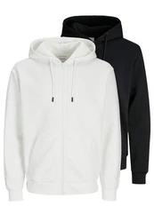 Jack & Jones Hoodie Bradley 2er Pack Weiß/Creme/Schwarz/Dunkelblau/Beige