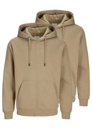 Hoodie 2er Pack Bradley (Spar-Set, 2-tlg) Sweatjacke / Hoodie - Atmungsaktiv - Kaputzenjacke aus Sweat