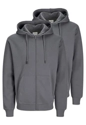 Jack & Jones Hoodie Bradley 2er Pack Hellgrau/Dunkelgrau/Grau