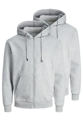 Jack & Jones Hoodie Bradley 2er Pack Grau/Hellgrau