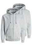 Jack & Jones Hoodie Bradley 2er Pack Grau/Hellgrau Jack & Jones Hoodie Bradley 2er Pack Grau/Hellgrau