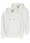 Jack & Jones Hoodie Bradley 2er Pack Weiß/Creme