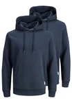 Jack & Jones Hoodie 2er Pack Basic Spar-Set Dunkelblau