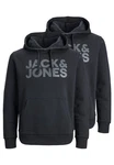 Jack & Jones Hoodie 2er Pack Corp Dunkelblau/Dunkelgrau/Schwarz/Grau Jack & Jones Hoodie 2er Pack Corp Dunkelblau/Dunkelgrau/Schwarz/Grau