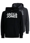 Jack & Jones Hoodie 2er Pack Corp Schwarz/Dunkelblau Jack & Jones Hoodie 2er Pack Corp Schwarz/Dunkelblau