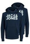 Jack & Jones Hoodie 2er Pack Corp Dunkelblau Jack & Jones Hoodie 2er Pack Corp Dunkelblau