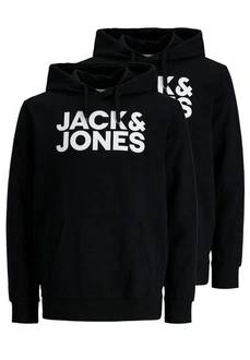 Jack & Jones Hoodie 2er Pack Corp Schwarz/Dunkelblau