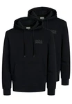 Jack & Jones Hoodie 2er Pack Corp Schwarz/Dunkelblau