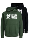 Jack & Jones Hoodie 2er Pack Corp Dunkelgrün/Grün