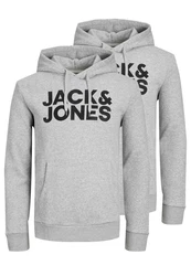 Jack & Jones Hoodie 2er Pack Corp Grau/Schwarz