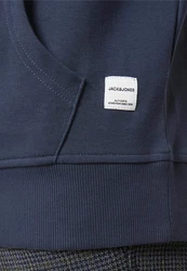 Jack & Jones Hoodie Basic Sweatshirt Dunkelblau/Blau