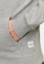 Jack & Jones Hoodie Basic Sweatshirt Hellgrau/Grau