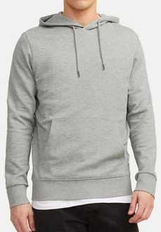Jack & Jones Hoodie Basic Sweatshirt Hellgrau/Grau Jack & Jones Hoodie Basic Sweatshirt Hellgrau/Grau
