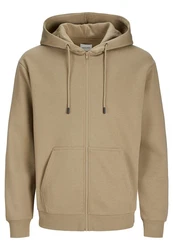 JACK & JONES Sweatjacke JJEBradley Braun/Beige/Khaki