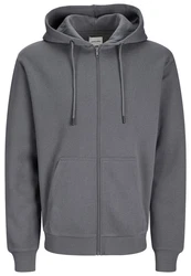 JACK & JONES Sweatjacke JJEBradley Hellgrau/Dunkelgrau/Grau
