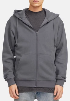 JACK & JONES Sweatjacke JJEBradley Hellgrau/Dunkelgrau/Grau