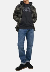 Jack & Jones Hoodie 2er Pack Corp Dunkelblau/Dunkelgrau/Schwarz/Grau