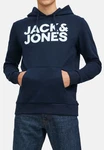 JACK & JONES Herren Hoodie Kapuzenpullover JJECORP (12152840) Dunkelblau
