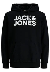 JACK & JONES Herren Hoodie Kapuzenpullover JJECORP (12152840) Schwarz