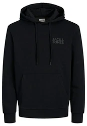JACK & JONES Herren Hoodie Kapuzenpullover JJECORP (12152840) Schwarz